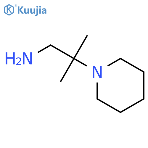 2-methyl-2-(1-piperidinyl)-1-propanamine structure