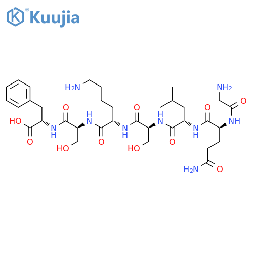 L-PHENYLALANINE, GLYCYL-L-GLUTAMINYL-L-LEUCYL-L-SERYL-L-LYSYL-L-SERYL- structure
