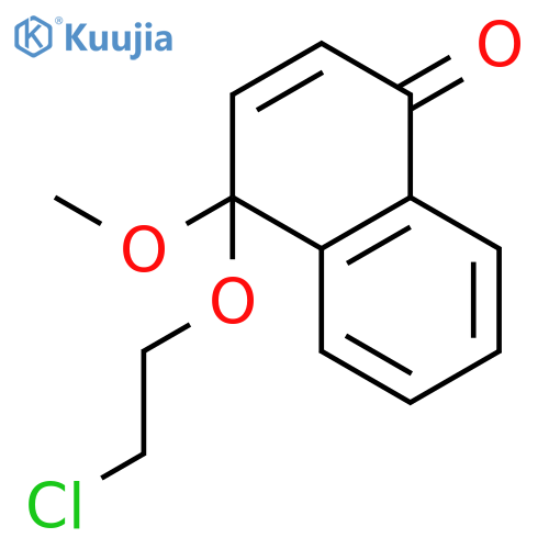 1(4H)-Naphthalenone, 4-(2-chloroethoxy)-4-methoxy- structure