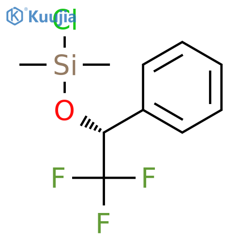Silane, chlorodimethyl[(1R)-2,2,2-trifluoro-1-phenylethoxy]- structure