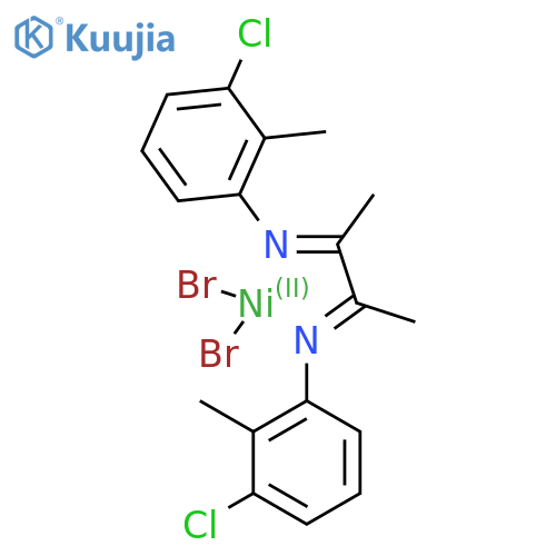 2,3-Bis[(N-3-chloro-2-methylphenyl)imino]butane-nickel(II)-dibromide structure