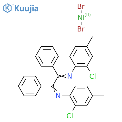1,2-Diphenyl-1,2-Bis[(N-2-chloro-4-methylphenyl)imino]ethane-nickel(II)-dibromide structure