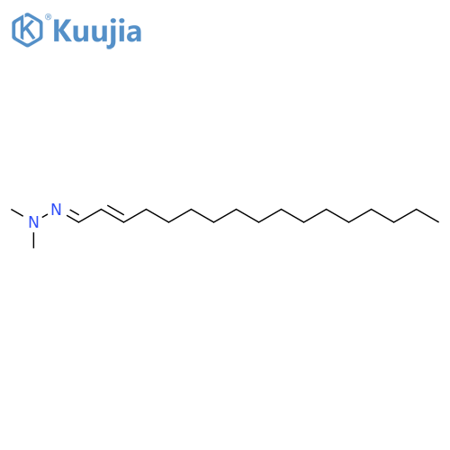 Heptadecenal, dimethylhydrazone structure