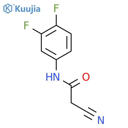 2-cyano-N-(3,4-difluorophenyl)acetamide structure