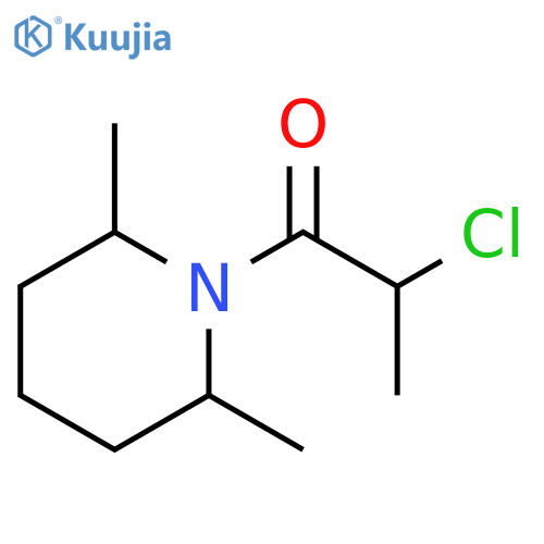 2-chloro-1-(2,6-dimethylpiperidin-1-yl)propan-1-one structure
