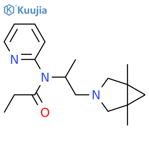N-[2-(1,5-dimethyl-3-azabicyclo[3.1.0]hex-3-yl)-1-methylethyl]-N-pyridin-2-ylpropanamide structure