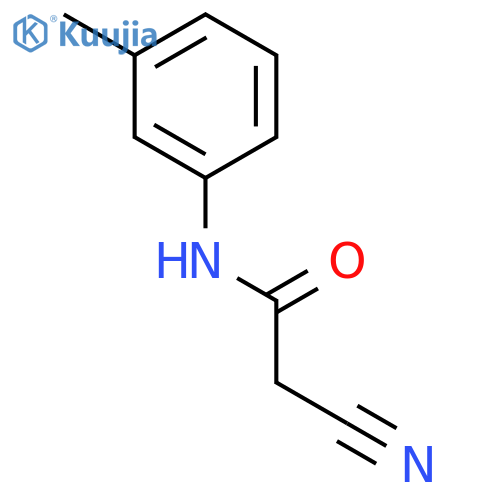 2-Cyano-N-(3-methylphenyl)acetamide structure