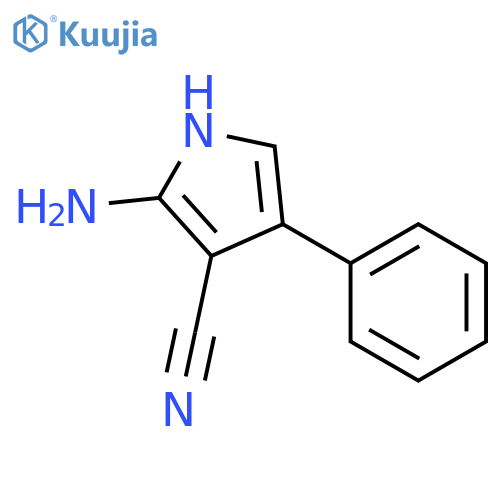 2-amino-4-phenyl-1H-pyrrole-3-carbonitrile structure