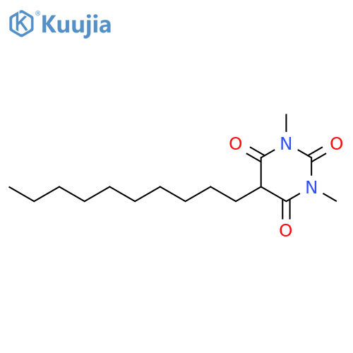 2,4,6(1H,3H,5H)-Pyrimidinetrione, 5-decyl-1,3-dimethyl- structure