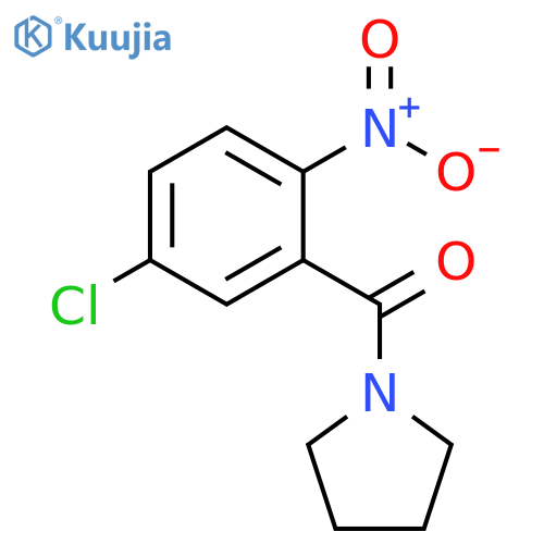 1-(5-chloro-2-nitrobenzoyl)pyrrolidine structure