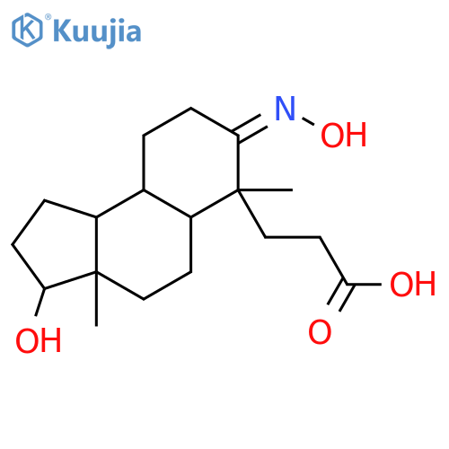 3-[(7e)-3-hydroxy-7-hydroxyimino-3a,6-dimethyl-1,2,3,4,5,5a,8,9,9a,9b-decahydrocyclopenta[a]naphthalen-6-yl]propanoic Acid structure
