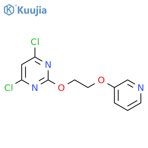 PYRIMIDINE, 4,6-DICHLORO-2-[2-(3-PYRIDINYLOXY)ETHOXY]- structure