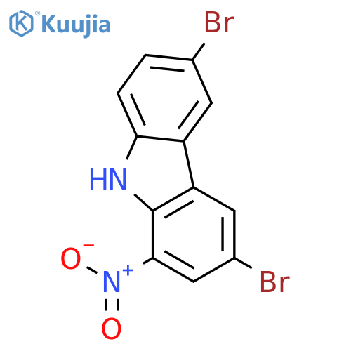 3,6-dibromo-1-nitro-9h-carbazole structure