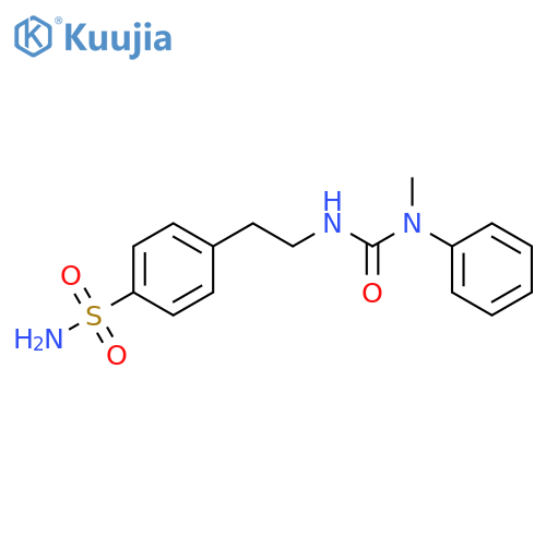 Benzenesulfonamide, 4-[2-[[(methylphenylamino)carbonyl]amino]ethyl]- structure