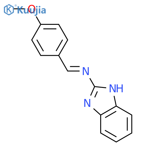 1H-Benzimidazol-2-amine, N-[(4-methoxyphenyl)methylene]- structure