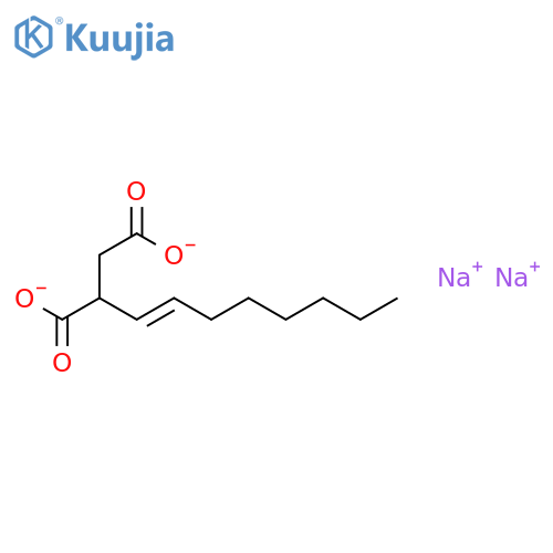 Butanedioic acid,2-(octen-1-yl)-, sodium salt (1:2) structure