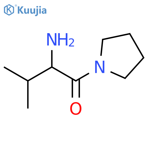 (2S)-2-amino-3-methyl-1-(pyrrolidin-1-yl)butan-1-one structure