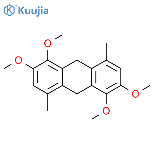 Anthracene,9,10-dihydro-1,2,5,6-tetramethoxy-4,8-dimethyl- structure