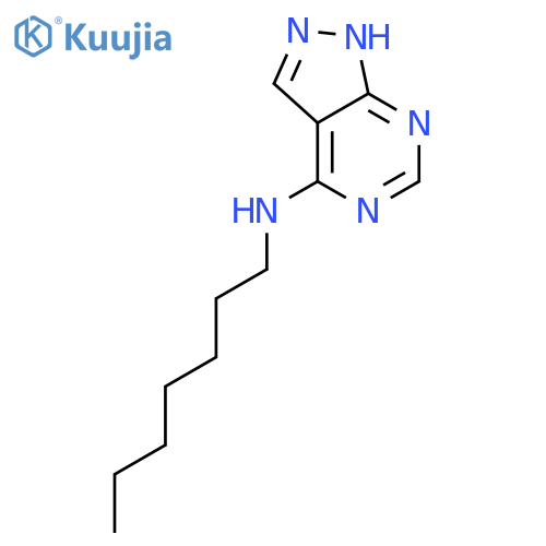 (N-heptyl-1H-pyrazolo[3,4-d]pyrimidin-4-amine ) structure