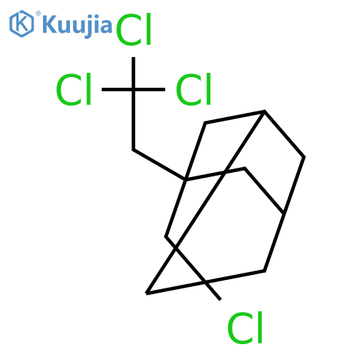 Tricyclo[3.3.1.13,7]decane, 1-chloro-3-(2,2,2-trichloroethyl)- structure