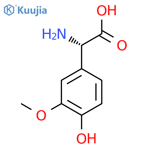 (2S)-2-AMINO-2-(4-HYDROXY-3-METHOXYPHENYL)ACETIC ACID structure