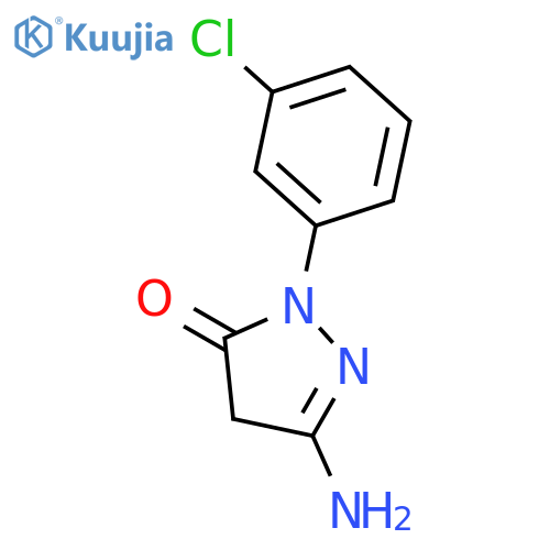 3H-Pyrazol-3-one, 5-amino-2-(3-chlorophenyl)-2,4-dihydro- structure