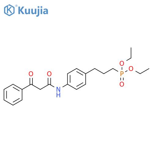 Phosphonic acid,[3-[4-[(1,3-dioxo-3-phenylpropyl)amino]phenyl]propyl]-, diethyl ester structure
