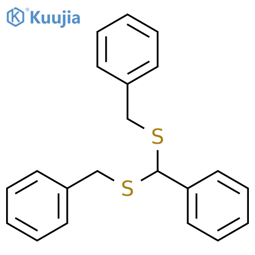 Benzene,1,1'-[(phenylmethylene)bis(thiomethylene)]bis- structure