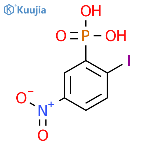 (2-iodo-5-nitrophenyl)phosphonic Acid structure