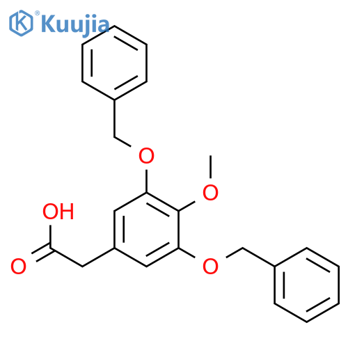 Benzeneacetic acid, 4-methoxy-3,5-bis(phenylmethoxy)- structure