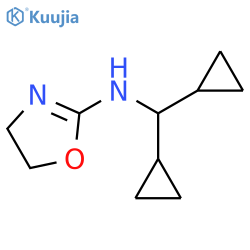 N-(dicyclopropylmethyl)-4,5-dihydro-1,3-oxazol-2-amine structure