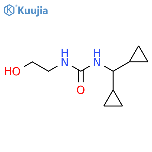 N-(Dicyclopropylmethyl)-N'-(2-hydroxyethyl)urea structure