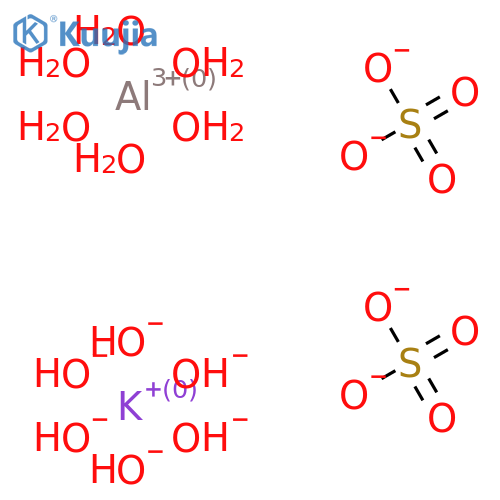 HexaaquaAluminum sulfate hexaaquaPotassium sulfate structure