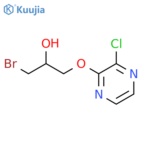 2-Propanol, 1-bromo-3-[(3-chloropyrazinyl)oxy]- structure