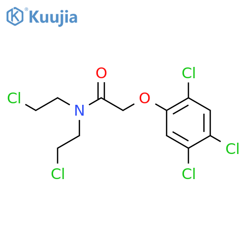 N,N-bis(2-chloroethyl)-2-(2,4,5-trichlorophenoxy)acetamide structure