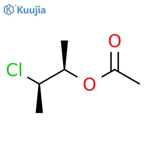 2-Butanol, 3-chloro-, acetate, (2R,3R)-rel- structure