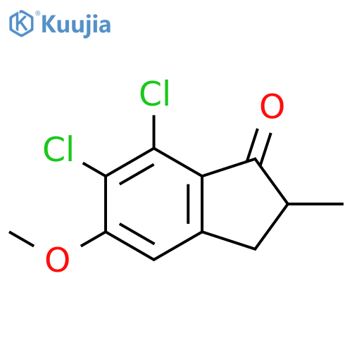 1H-Inden-1-one, 6,7-dichloro-2,3-dihydro-5-methoxy-2-methyl- structure