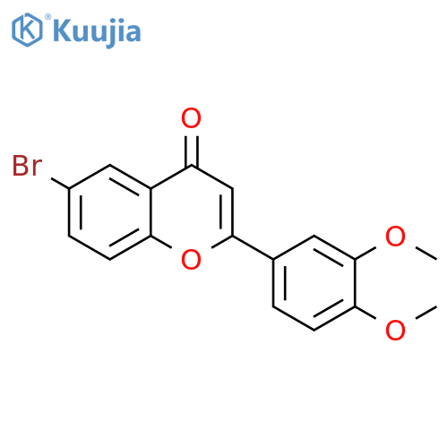 6-bromo-2-(3,4-dimethoxyphenyl)-4H-chromen-4-one structure