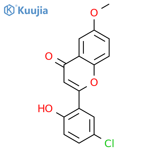 4H-1-Benzopyran-4-one, 2-(5-chloro-2-hydroxyphenyl)-6-methoxy- structure