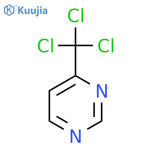 Pyrimidine, 4-(trichloromethyl)- structure