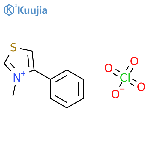 Thiazolium, 3-methyl-4-phenyl-, perchlorate structure