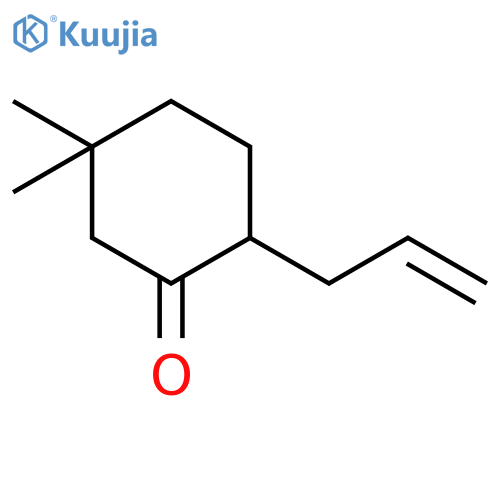 CYCLOHEXANONE, 5,5-DIMETHYL-2-(2-PROPENYL)- structure