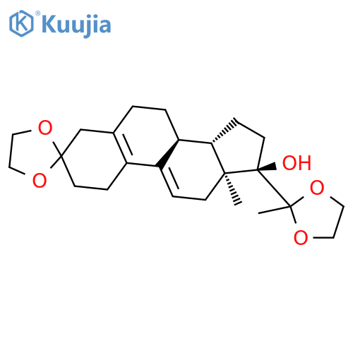 3,20-Bis(ethylenedioxy)-19-norpregna-5(10),9(11)-dien-17-ol structure