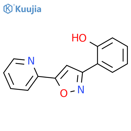 Phenol, 2-[5-(2-pyridinyl)-3-isoxazolyl]- structure