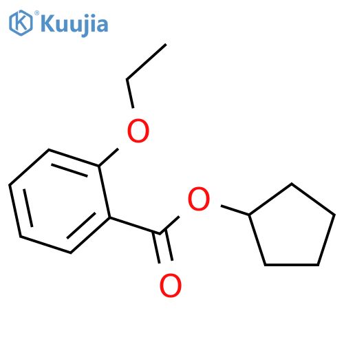 Benzoic acid,2-ethoxy-, cyclopentyl ester structure