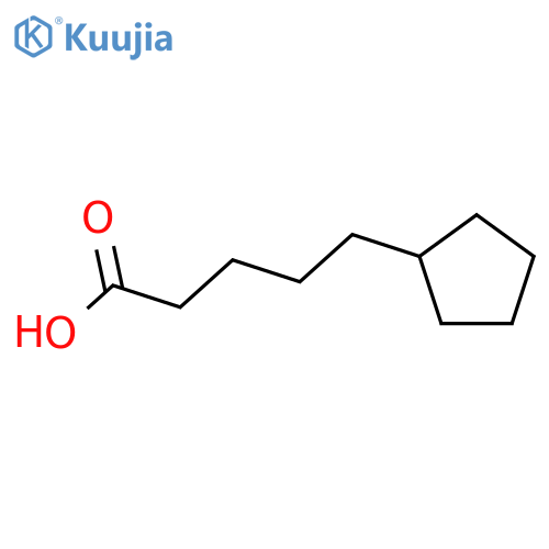 5-cyclopentylpentanoic Acid structure