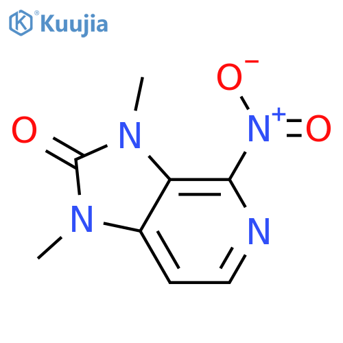 2H-IMIDAZO[4,5-C]PYRIDIN-2-ONE, 1,3-DIHYDRO-1,3-DIMETHYL-4-NITRO- structure
