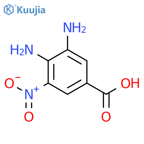 Benzoic acid, 3,4-diamino-5-nitro- structure