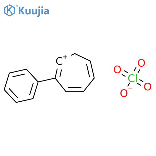 Cycloheptatrienylium, phenyl-, perchlorate structure