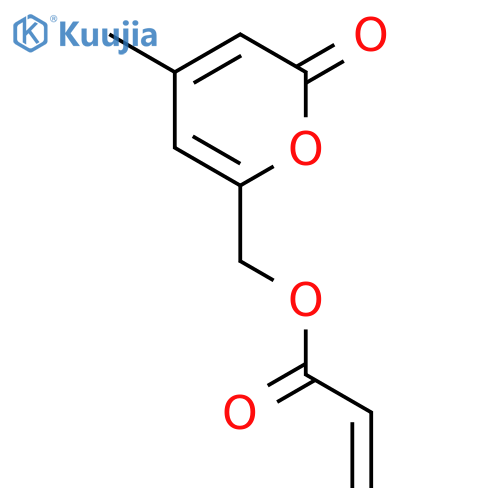 2-Propenoic acid, (4-methyl-2-oxo-2H-pyran-6-yl)methyl ester structure